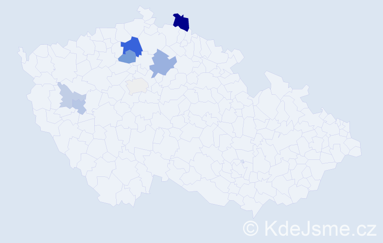 Příjmení: 'Heitzerová', počet výskytů 22 v celé ČR