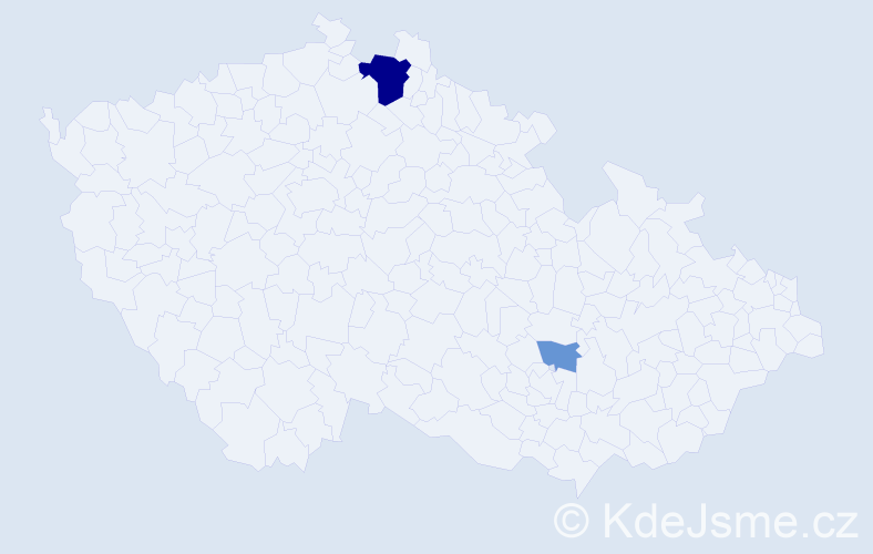 Příjmení: 'Filanda', počet výskytů 6 v celé ČR