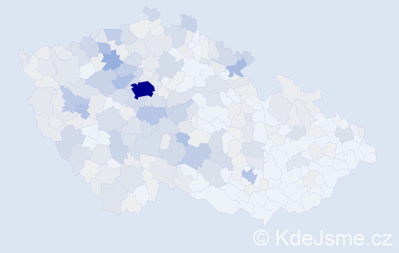 Příjmení: 'Suk', počet výskytů 1184 v celé ČR