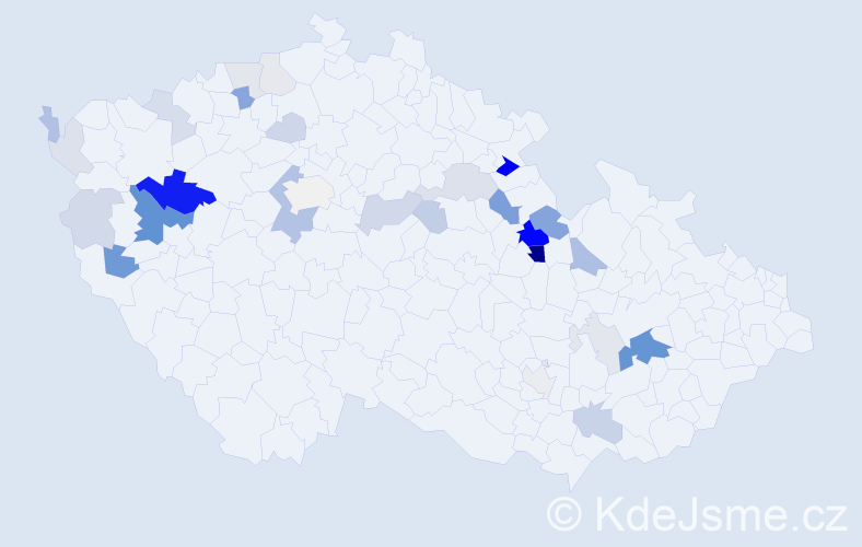 Příjmení: 'Čipčalová', počet výskytů 84 v celé ČR