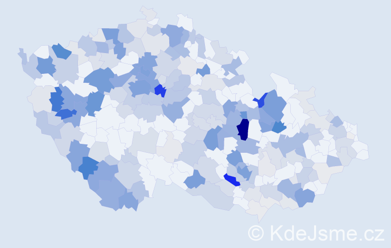 Příjmení: 'Fuchs', počet výskytů 920 v celé ČR