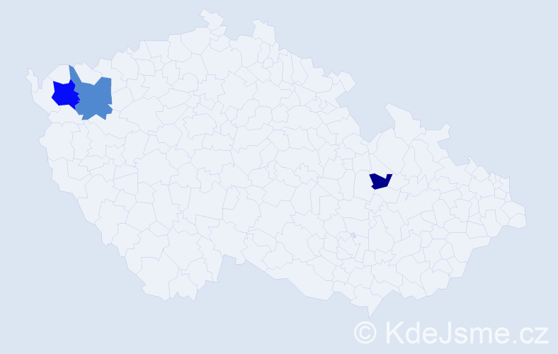 Příjmení: 'Koleniaková', počet výskytů 6 v celé ČR