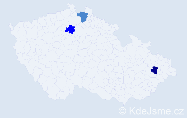 Příjmení: 'Lubijová', počet výskytů 6 v celé ČR