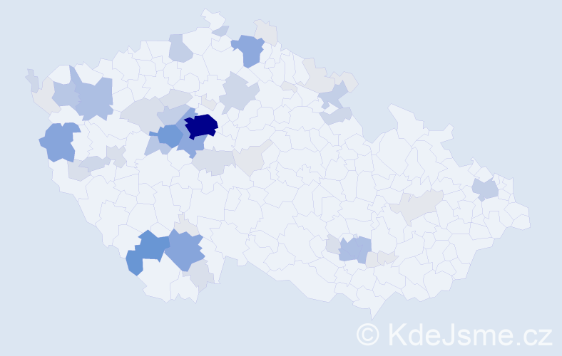Příjmení: 'Fatka', počet výskytů 195 v celé ČR