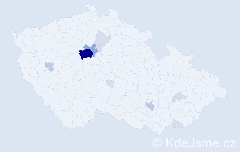 Příjmení: 'Tymoshchuk', počet výskytů 31 v celé ČR