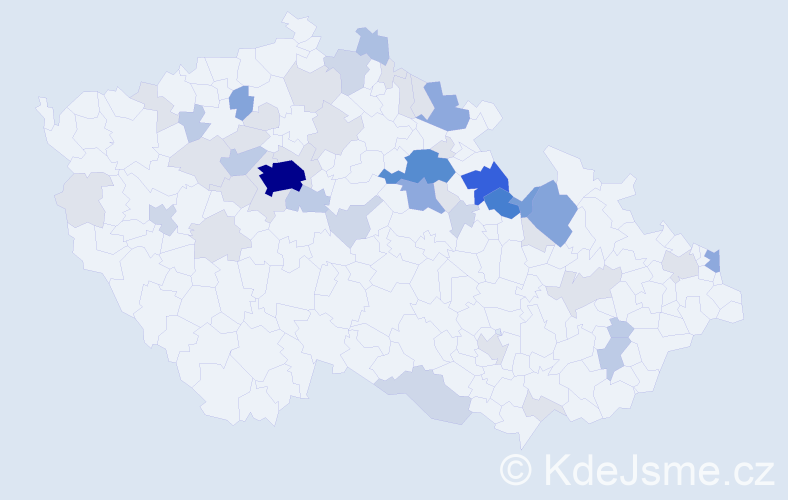Příjmení: 'Michaličková', počet výskytů 162 v celé ČR