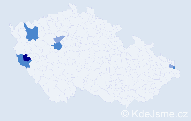Příjmení: 'Skorková', počet výskytů 15 v celé ČR