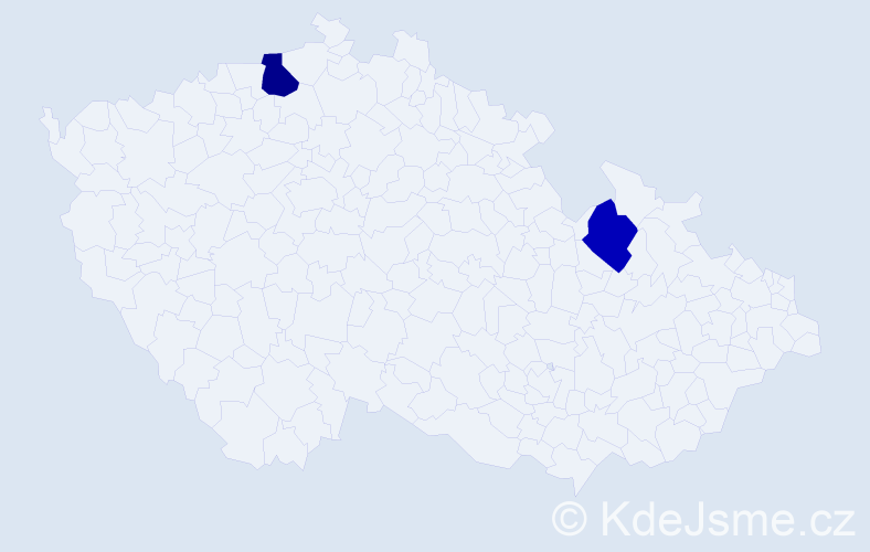 Příjmení: 'Pflegshörlová', počet výskytů 5 v celé ČR