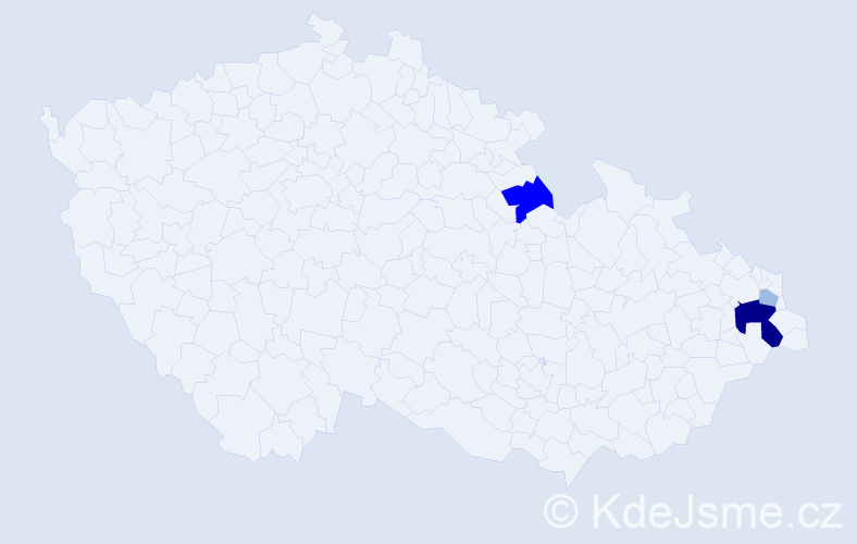 Příjmení: 'Kwasniaková', počet výskytů 8 v celé ČR