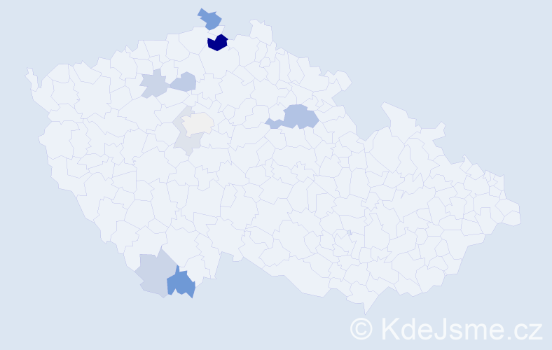 Příjmení: 'Kriesche', počet výskytů 22 v celé ČR
