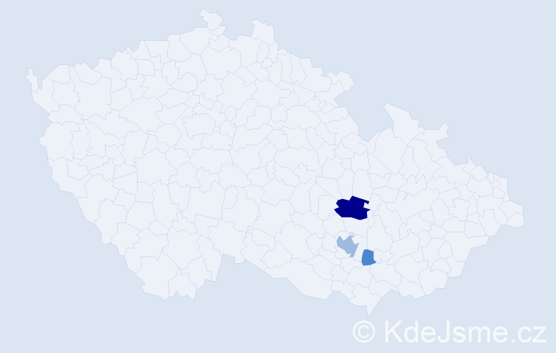 Příjmení: 'Rotroekl', počet výskytů 7 v celé ČR