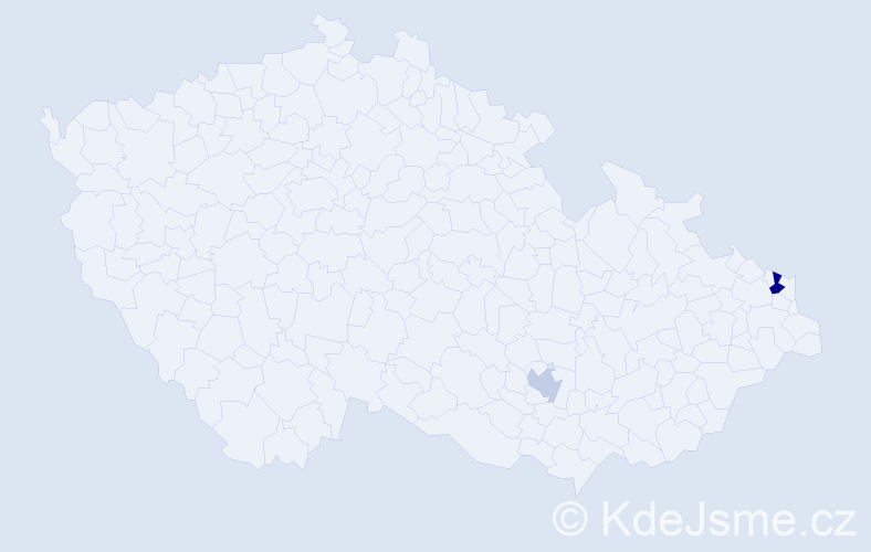 Příjmení: 'Dylong', počet výskytů 3 v celé ČR