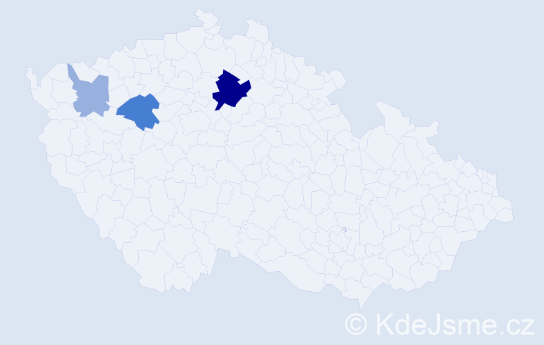 Příjmení: 'Barthel', počet výskytů 9 v celé ČR