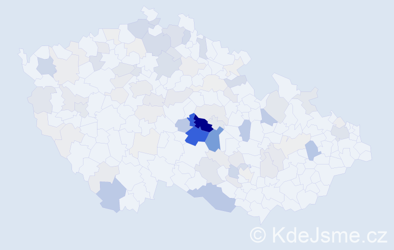 Příjmení: 'Bencová', počet výskytů 321 v celé ČR