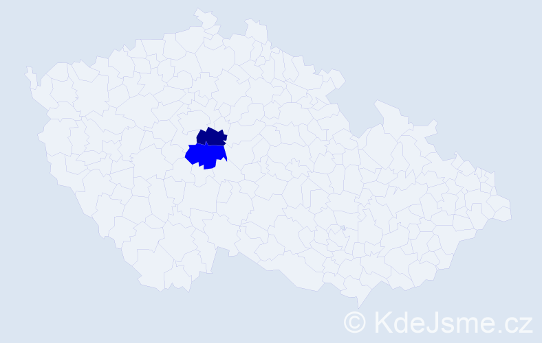 Příjmení: 'Višvarda', počet výskytů 7 v celé ČR