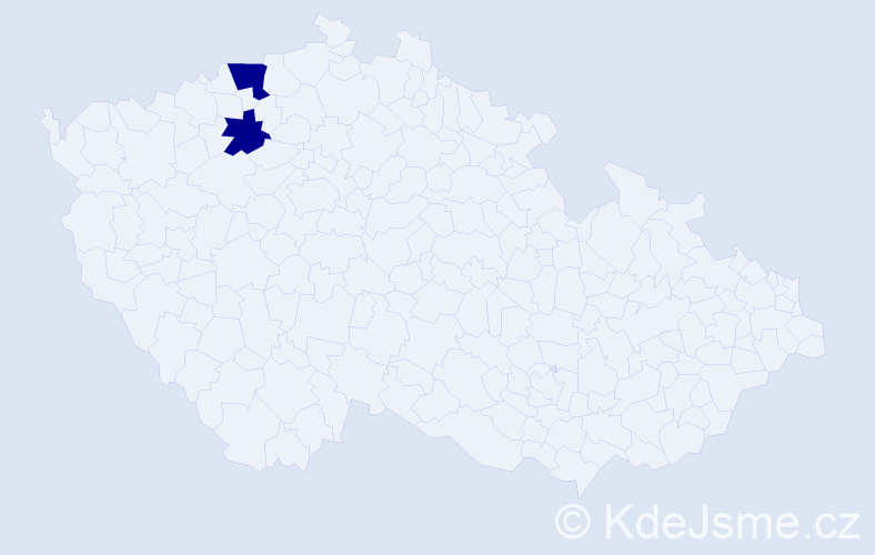 Příjmení: 'Köhrová', počet výskytů 3 v celé ČR