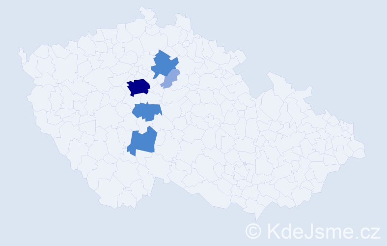 Příjmení: 'Cirmon', počet výskytů 12 v celé ČR
