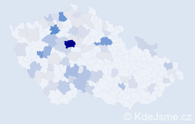Příjmení: 'Lapka', počet výskytů 226 v celé ČR