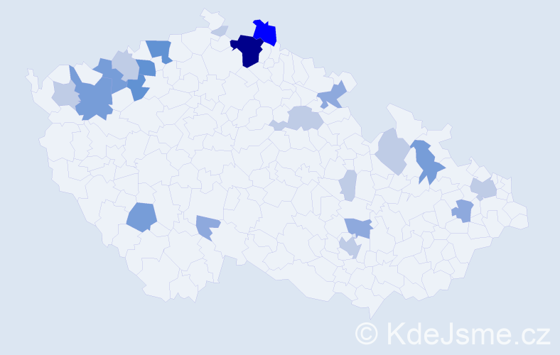 Příjmení: 'Dedecius', počet výskytů 58 v celé ČR