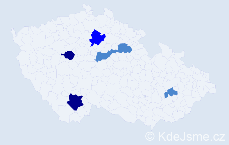 Příjmení: 'Kerles', počet výskytů 11 v celé ČR