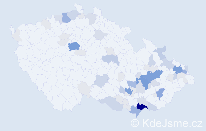 Příjmení: 'Opavský', počet výskytů 201 v celé ČR