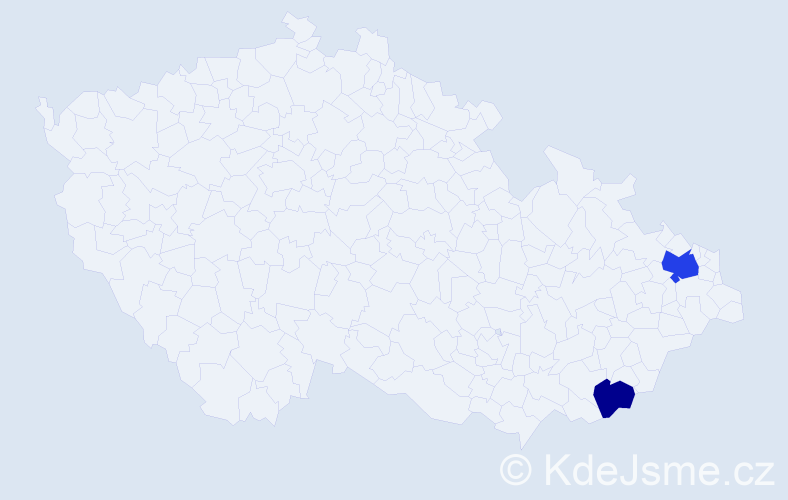 Příjmení: 'Kleibertová', počet výskytů 7 v celé ČR