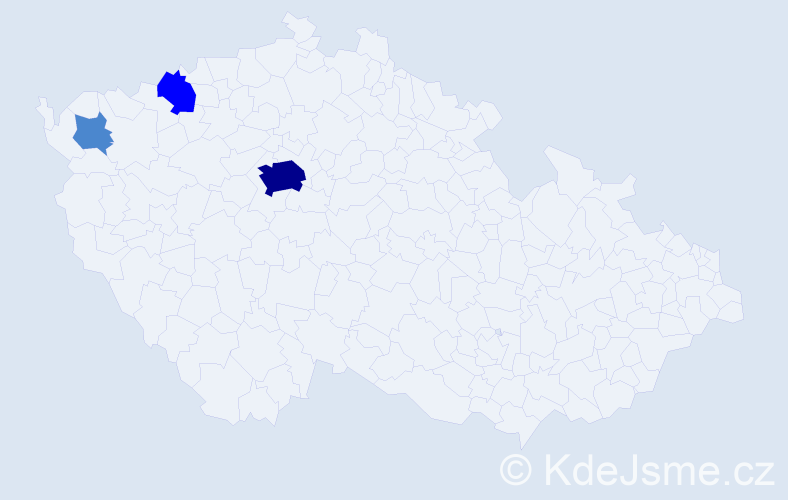 Příjmení: 'Kersten', počet výskytů 6 v celé ČR