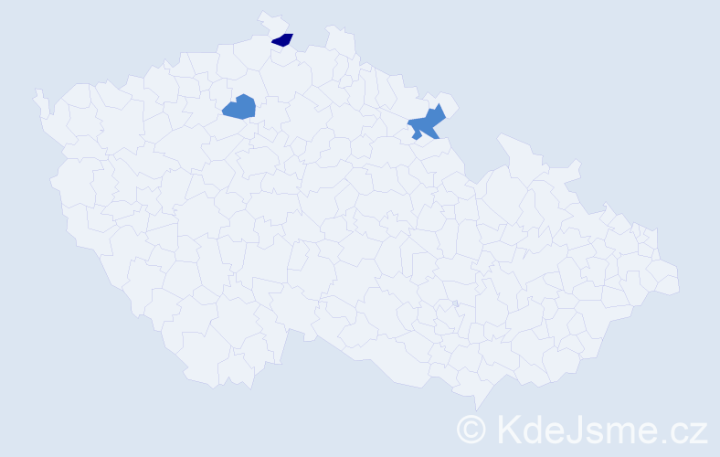 Příjmení: 'Denigrová', počet výskytů 9 v celé ČR
