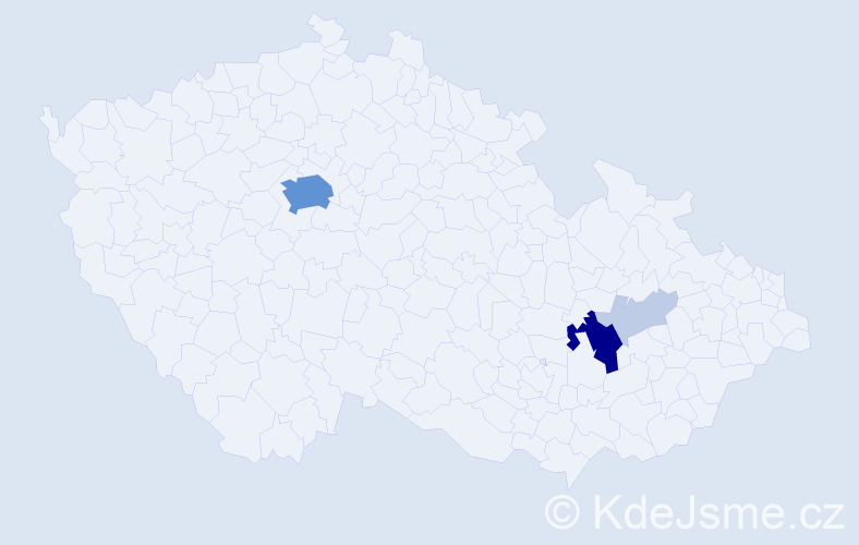 Příjmení: 'Vorrethová', počet výskytů 15 v celé ČR