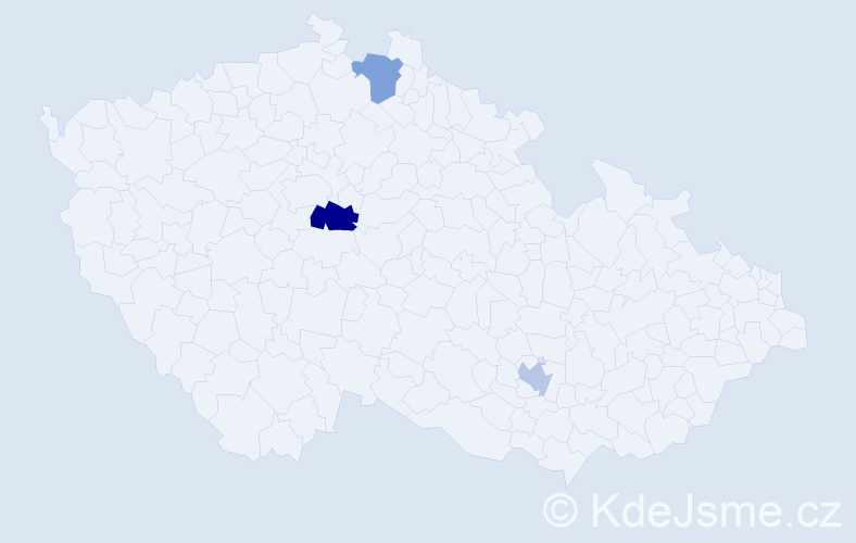 Příjmení: 'Keshelya', počet výskytů 4 v celé ČR