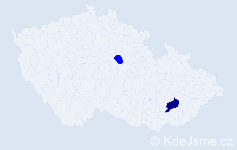 Příjmení: 'Çerçi', počet výskytů 3 v celé ČR