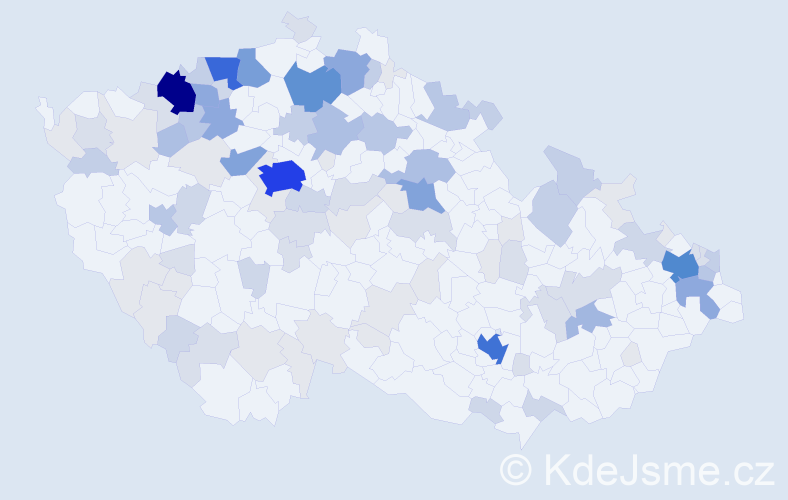 Příjmení: 'Fedáková', počet výskytů 387 v celé ČR