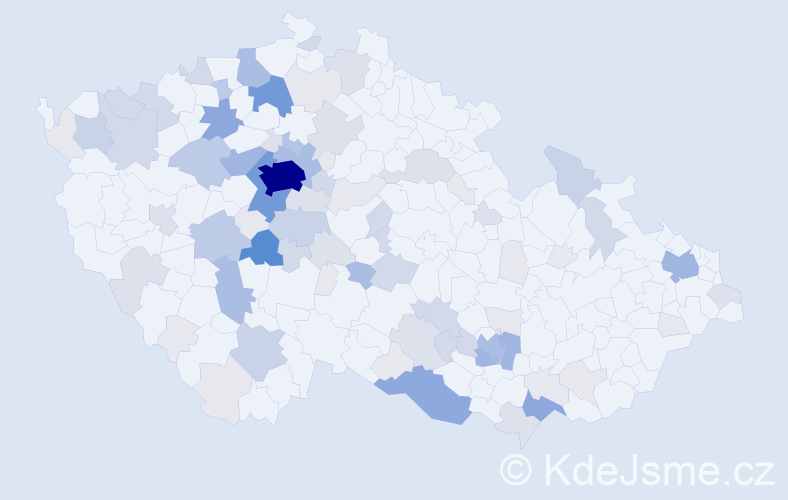 Příjmení: 'Šerák', počet výskytů 307 v celé ČR