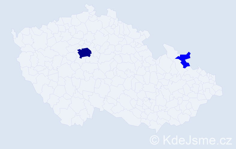 Příjmení: 'Skálková', počet výskytů 3 v celé ČR