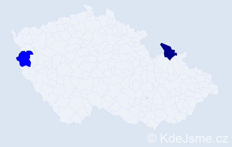 Příjmení: 'Zbýňovec', počet výskytů 3 v celé ČR