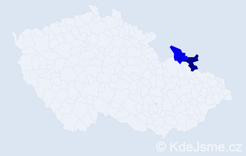 Příjmení: 'Kumarcis', počet výskytů 11 v celé ČR