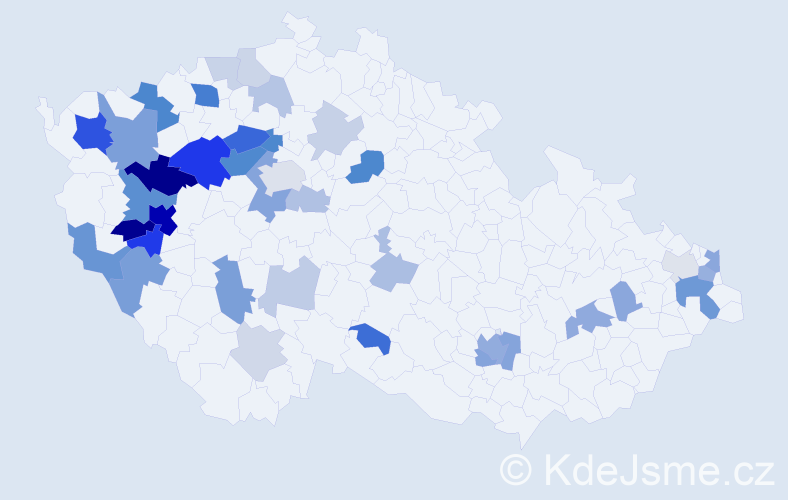 Příjmení: 'Švantner', počet výskytů 104 v celé ČR