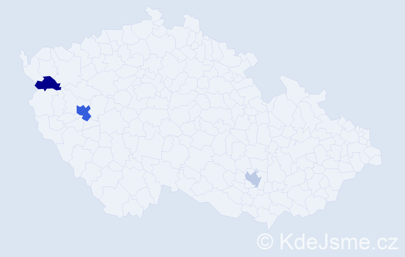 Příjmení: 'Gemovová', počet výskytů 5 v celé ČR
