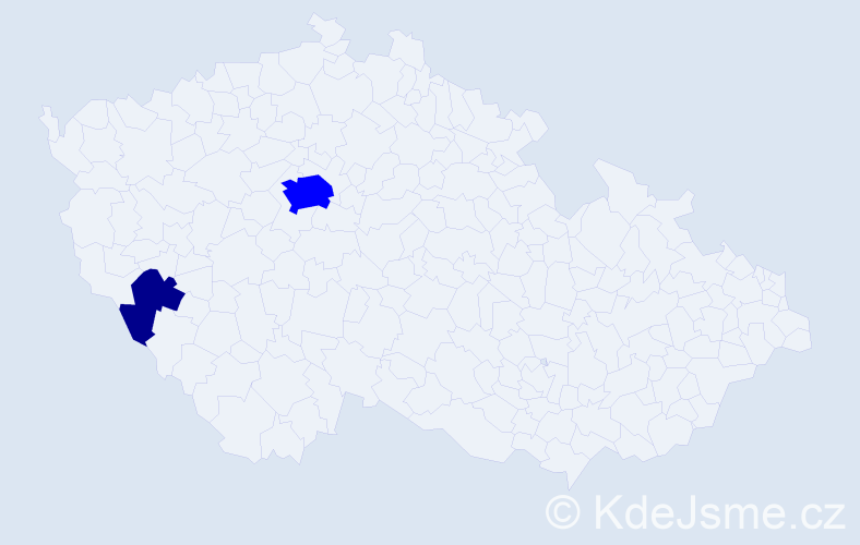 Příjmení: 'Kampovová', počet výskytů 3 v celé ČR