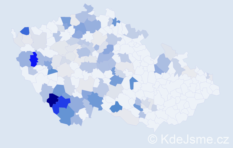 Příjmení: 'Štrobl', počet výskytů 368 v celé ČR