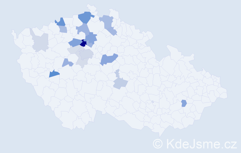 Příjmení: 'Strunecká', počet výskytů 46 v celé ČR