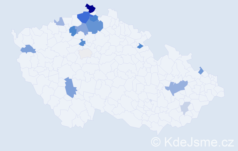 Příjmení: 'Böhme', počet výskytů 34 v celé ČR