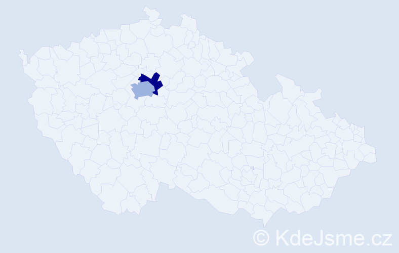 Příjmení: 'Langenberg', počet výskytů 5 v celé ČR
