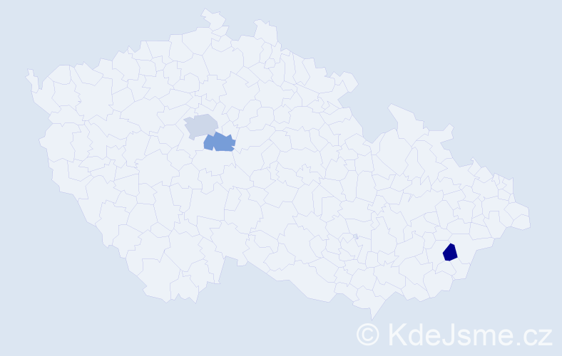 Příjmení: 'Foley', počet výskytů 5 v celé ČR