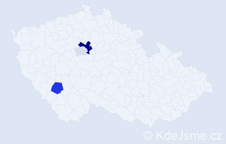 Příjmení: 'Karlinová', počet výskytů 9 v celé ČR