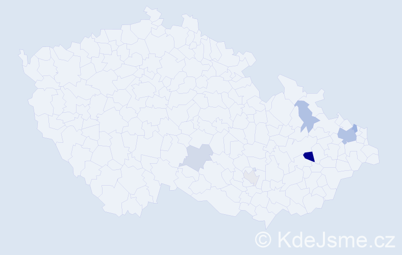 Příjmení: 'Luptovec', počet výskytů 12 v celé ČR