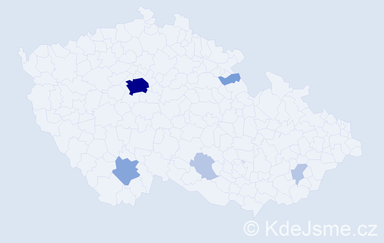 Příjmení: 'Preininger', počet výskytů 30 v celé ČR
