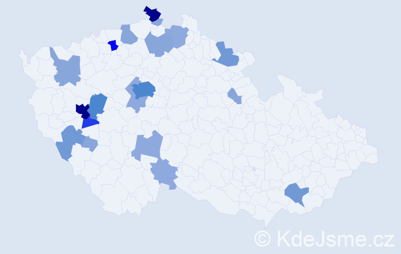 Příjmení: 'Engler', počet výskytů 64 v celé ČR