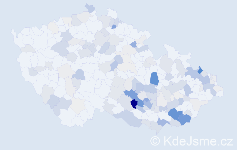 Příjmení: 'Kryštof', počet výskytů 508 v celé ČR