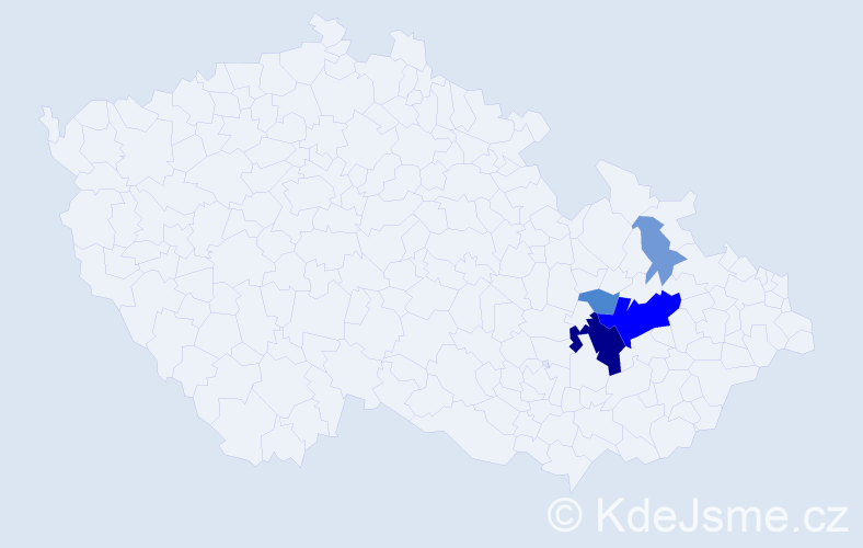 Příjmení: 'Riedinger', počet výskytů 15 v celé ČR